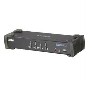 ATEN 4-port DVI KVMP USB, 2port USB HUB, audio, 1.2m kabel