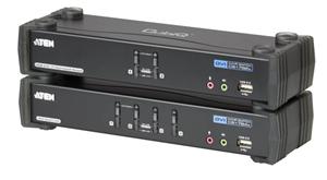 Aten 4-port DVI KVMP USB, usb hub,audio 7.1,kabely