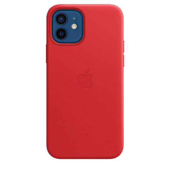 iPhone 12/12 Pro Leather Case with MagSafe (P.)RED