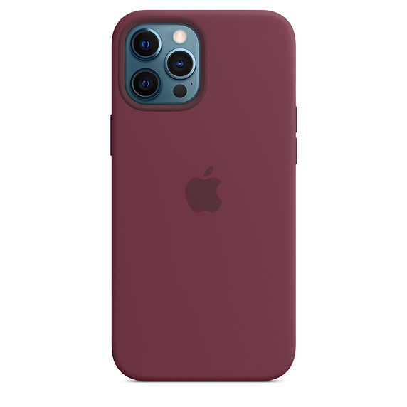 iPhone 12 Pro Max Silicone Case MagSafe Plum /SK