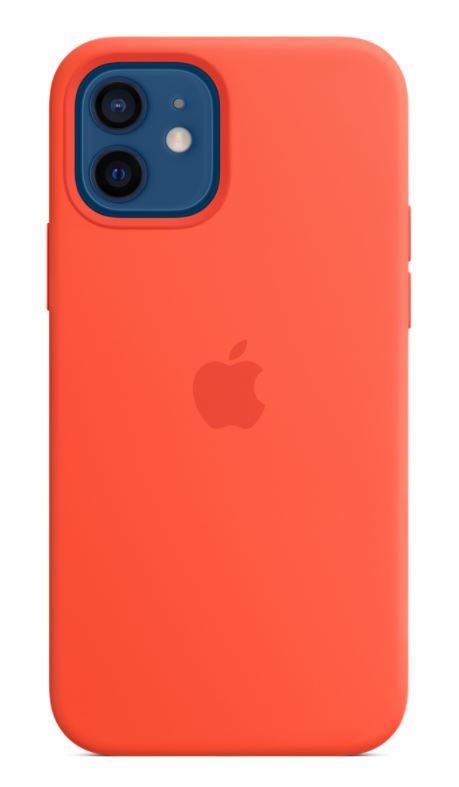 iPhone 12|12Pro Silicone Case w MagSafe El.Orange