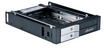 AKASA Lokstor M21 - 2 x 2,5" HDD rack do 3,5"