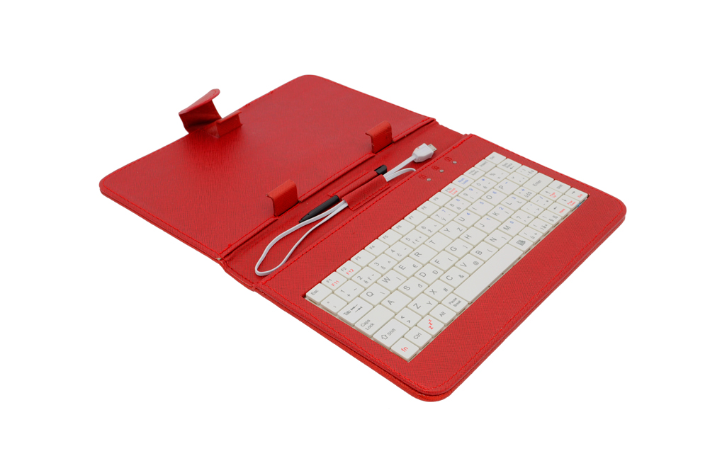 AIREN AiTab Leather Case 1 with USB Keyboard 7" RED (CZ/SK/DE/UK/US.. layout)