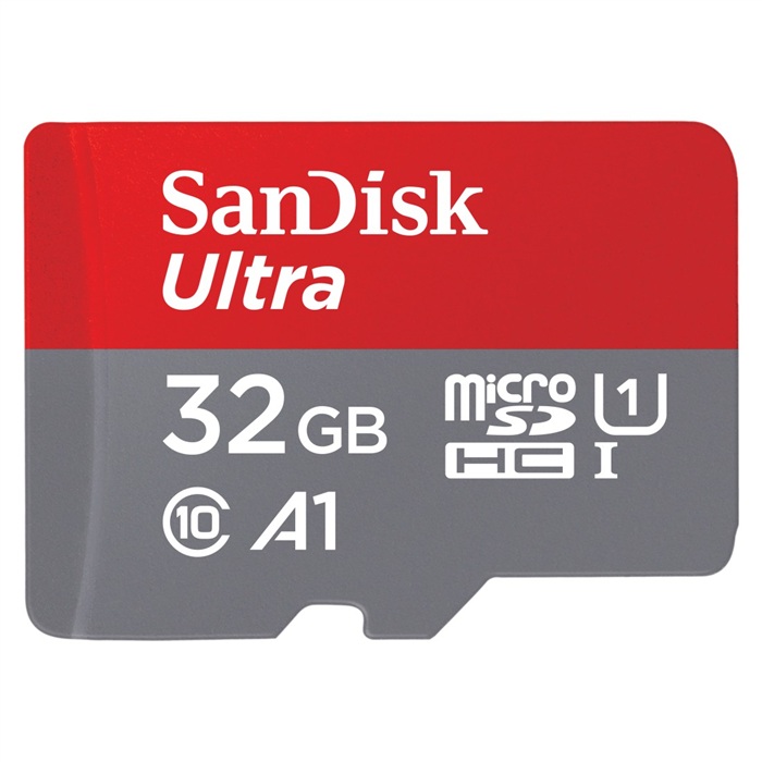 SanDisk MicroSDXC karta 32GB Ultra (120 MB/s, A1 Class 10 UHS-I, Android) + adaptér