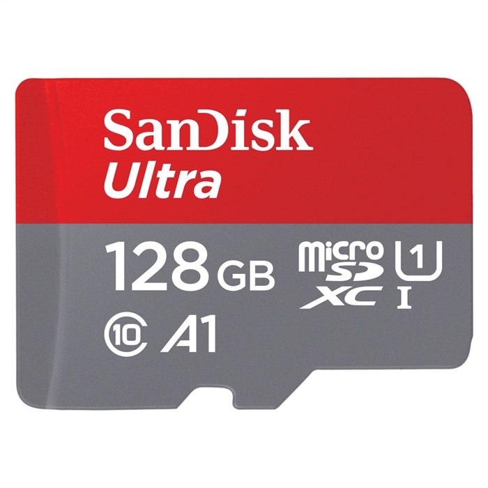 SanDisk MicroSDXC karta 128GB Ultra (120 MB/s, A1 Class 10 UHS-I, Android) + adaptér