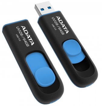 ADATA UV128/64GB/40MBps/USB 3.0/Modrá