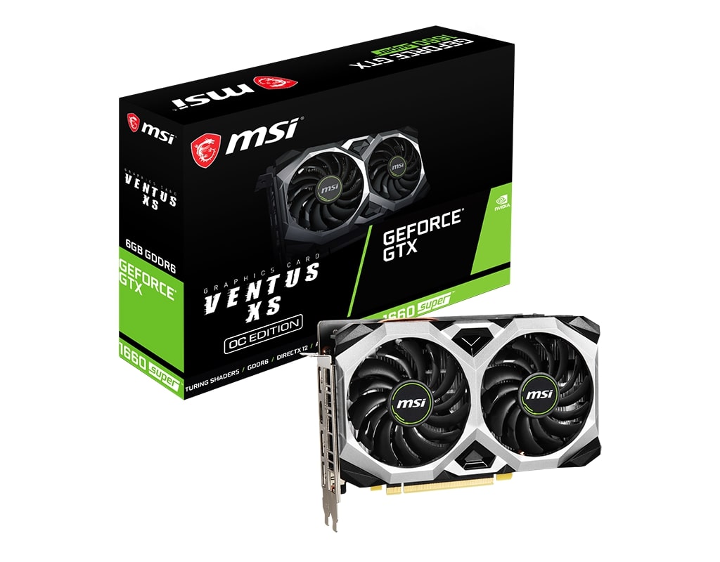 MSI GeForce GTX 1660 SUPER VENTUS XS/OC/6GB/GDDR6