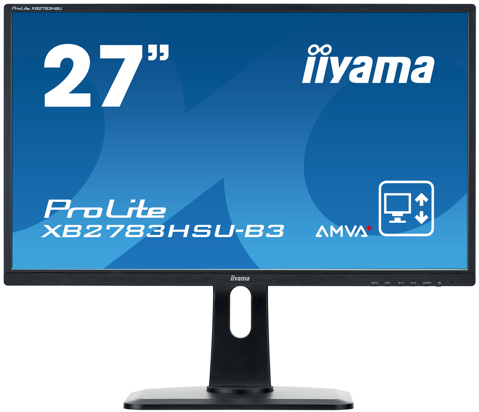 27" LCD iiyama XB2783HSU-B3 -AMVA+,4ms,300cd/m2,3000:1,FHD,VGA,HDMI,USB,repro,pivot,výšk.nastav.