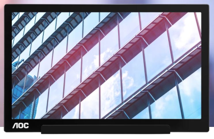 AOC LCD I1601P 15,6" IPS přenosný/1920x1080@60Hz/5ms/220cd/100M:1/USB-C/USB DisplayLink/Pivot