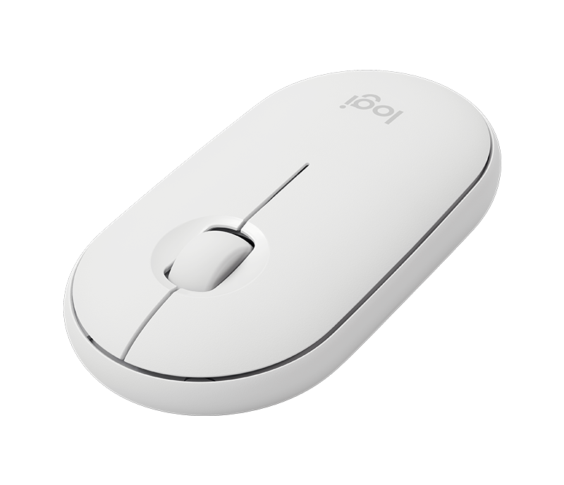 Logitech Pebble Wireless Mouse M350, světle šedá