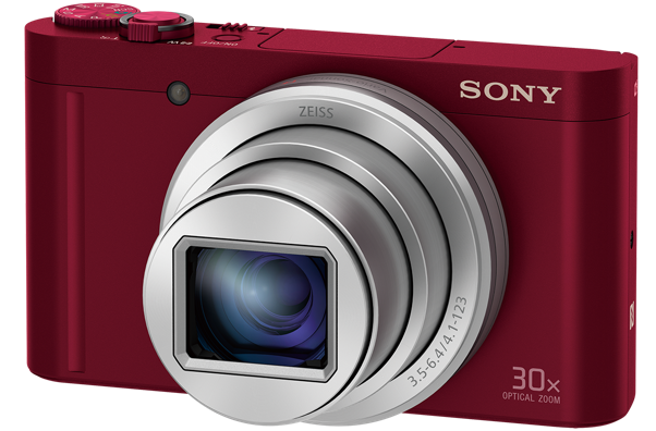 Sony DSC-WX500 červená,18,2Mpix,30xOZ,fullHD,WiFi