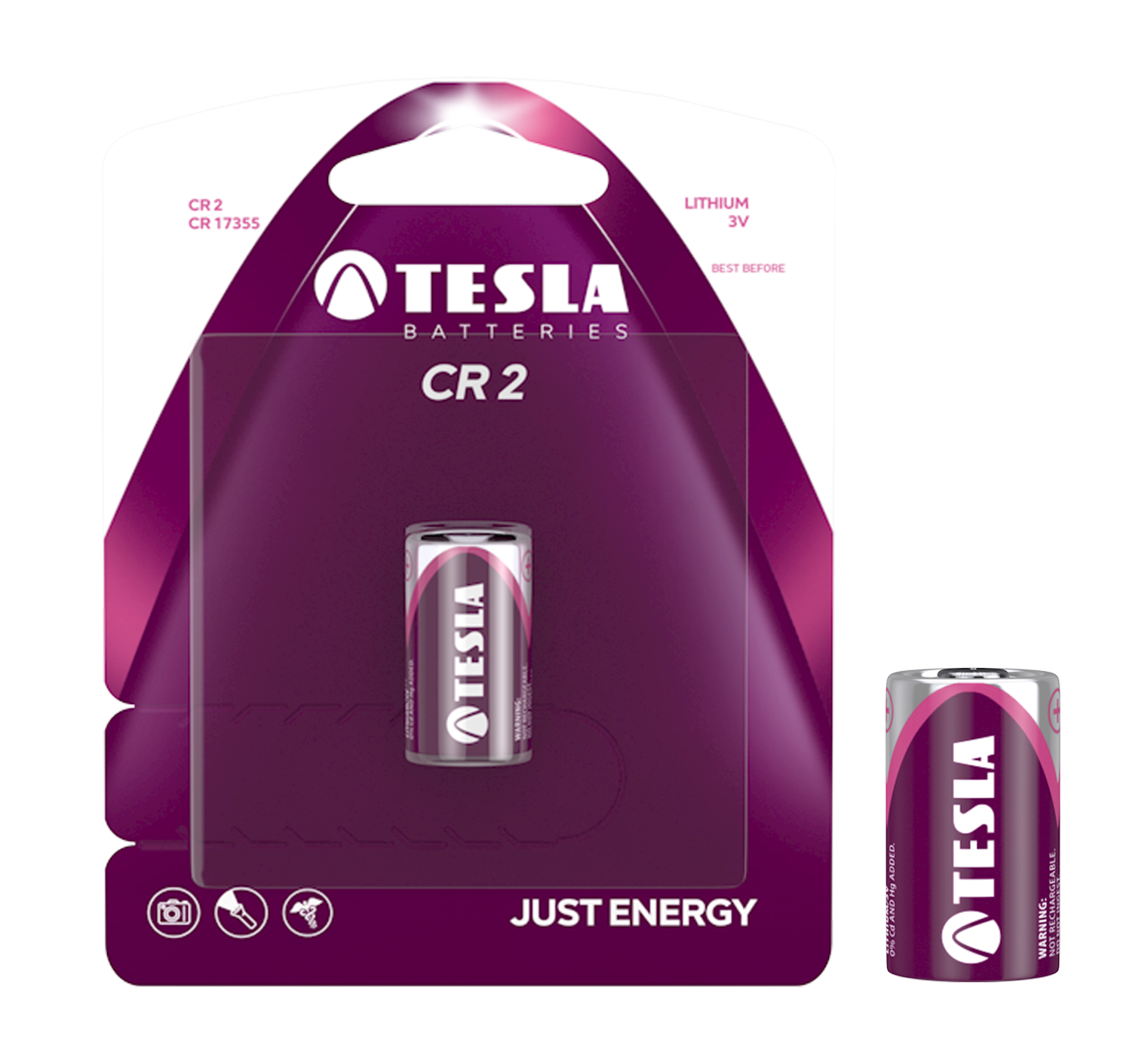Tesla CR 2, CR17355 LiFeS2 , 3V, BATERIE (CR2/BLISTER/1 KS)