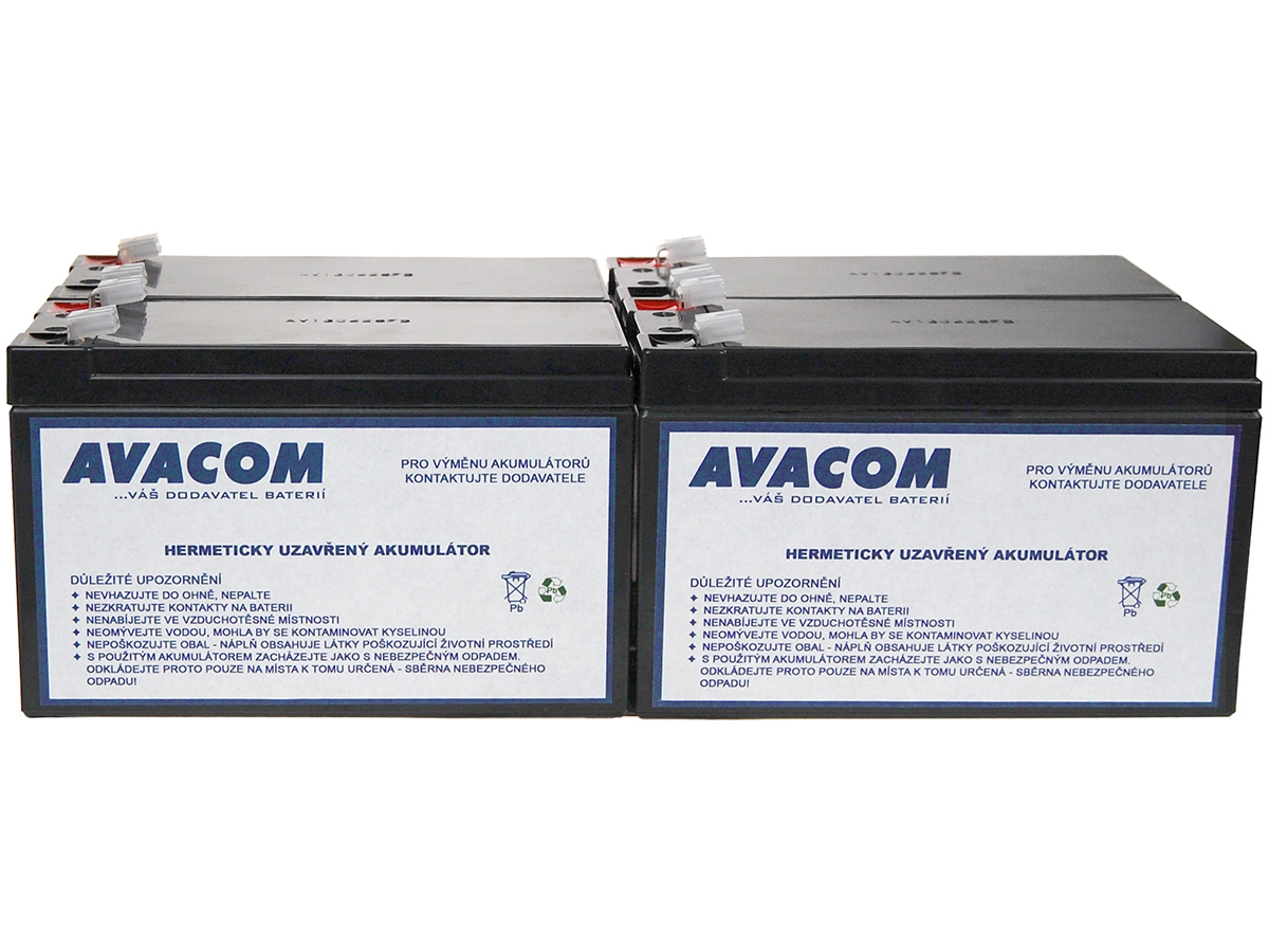 Bateriový kit AVACOM AVA-RBC23-KIT náhrada pro renovaci RBC23 (4ks baterií)