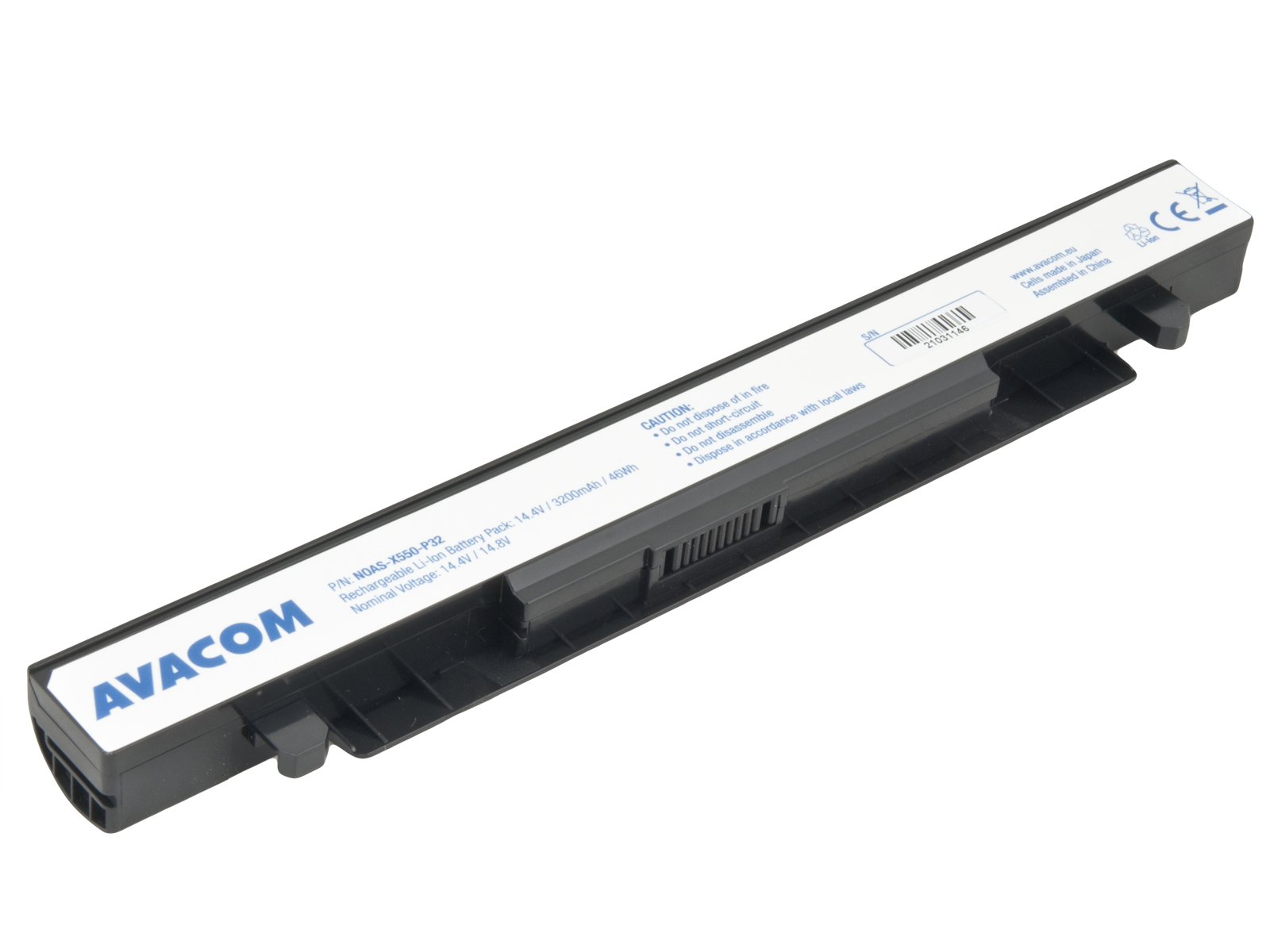 Baterie AVACOM pro Asus X550, K550,  Li-Ion 14,4V 3200mAh 46Wh