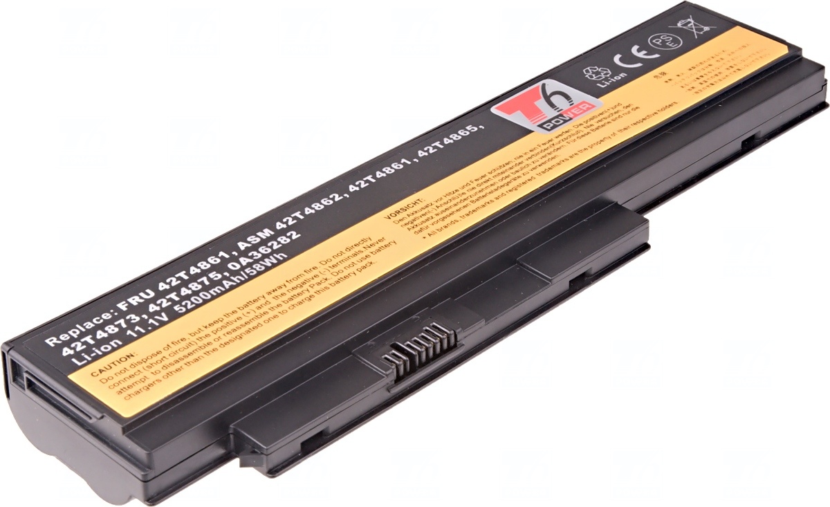 Baterie T6 Power Lenovo ThinkPad X220, X220i, 5200mAh, 58Wh, 6cell