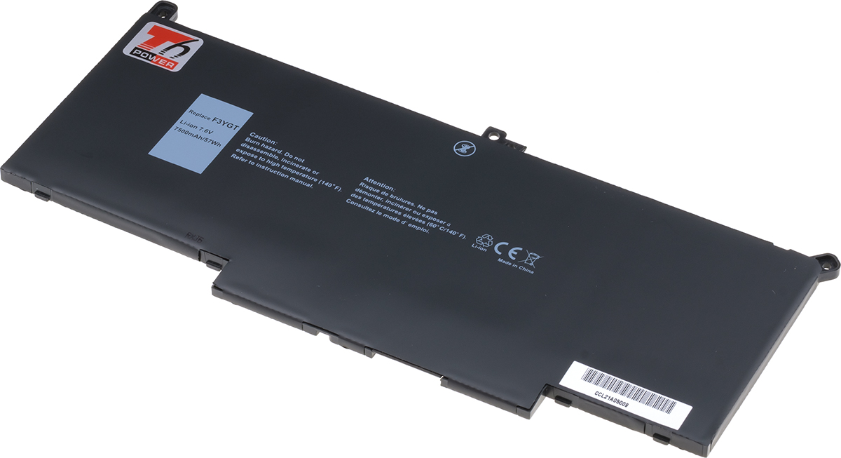 Baterie T6 Power Dell Latitude 7280, 7290, 7380, 7390, 7480, 7490, 7500mAh, 57Wh, 4cell, Li-pol