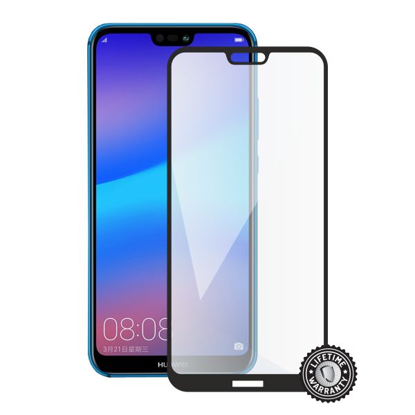 Screenshield HUAWEI P20 Lite Tempered Glass protection (full COVER black)