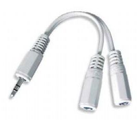 GEMBIRD Kabel audio 3,5mm Jack - 2x 3,5mm Jack (M/F, rozdvojka, stereo)