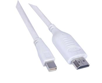 PREMIUMCORD Kabel Mini DisplayPort - HDMI 3m, bílý