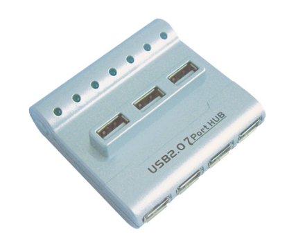 PremiumCord USB 2.0 HUB 7-portový s ext. napájením