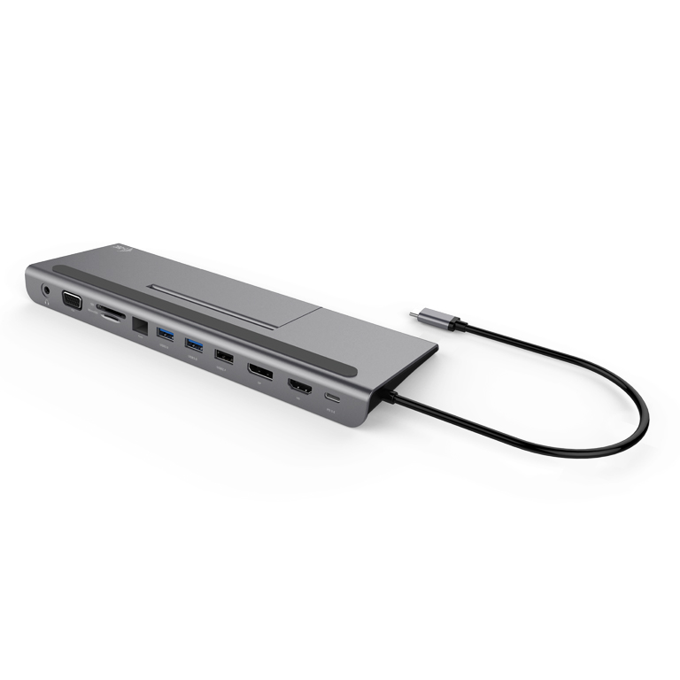 i-tec USB-C Metal Low Profile 4K Triple Display Docking Station, Power Delivery 85W