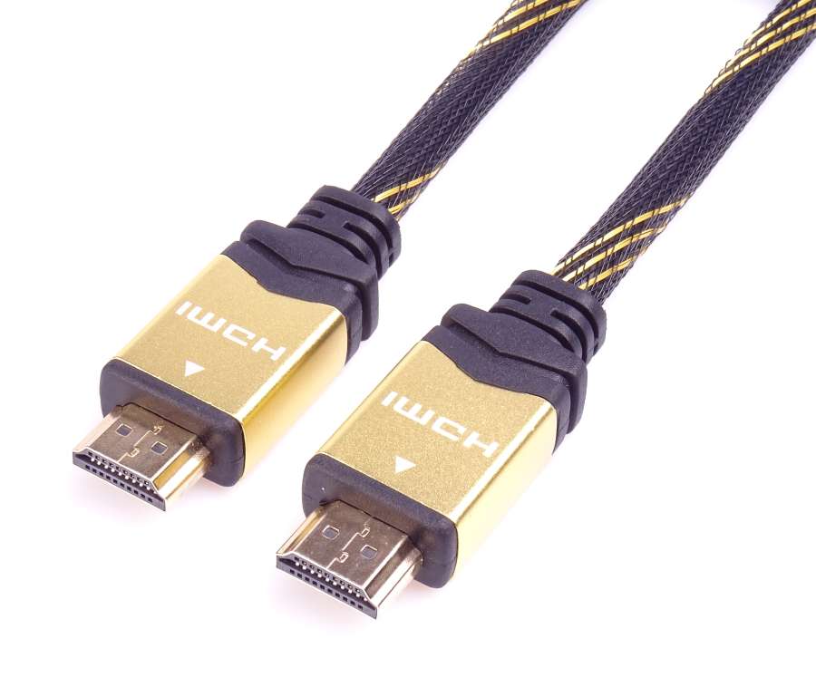 PremiumCord designový HDMI 2.0 kabel, zlacené konektory, 1,5m