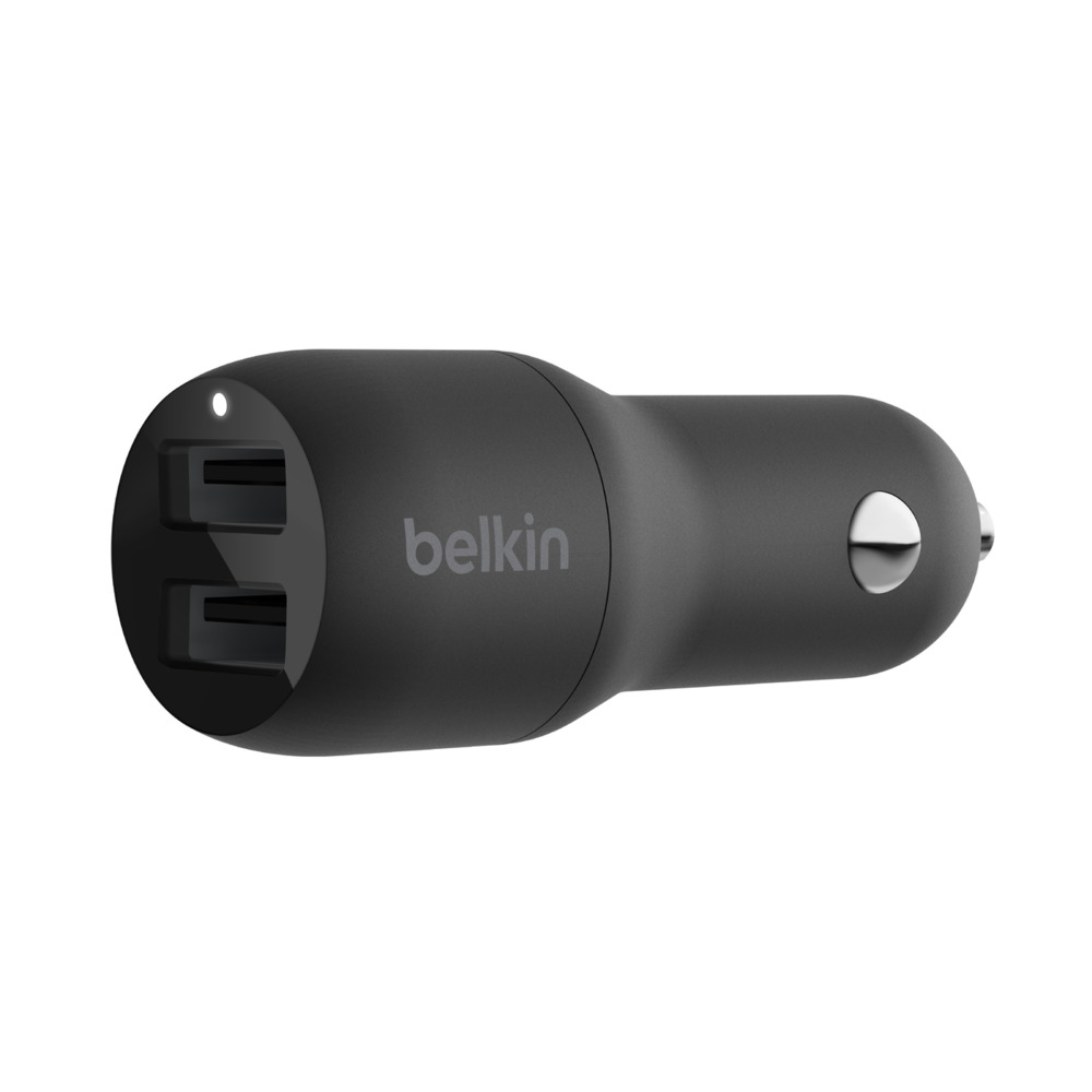 Belkin BOOST CHARGE™ 24W Duální USB-A nabíječka do auta, černá