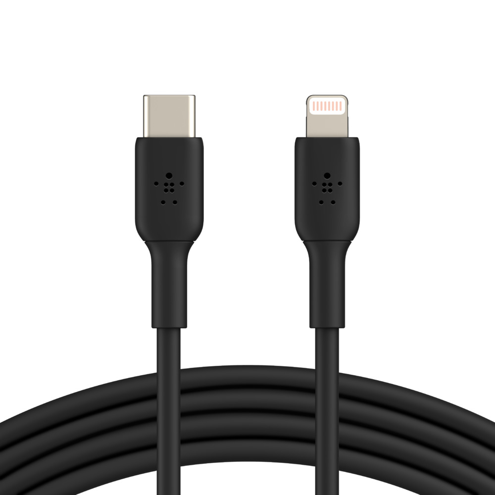 Belkin USB-C kabel s lightning konektorem, 1m, černý