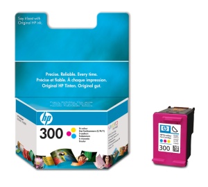 HP 300 Tříbarevná originální inkoustová kazeta