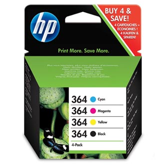 HP Ink Cartridge 364/CMYK/300/250 stran/4-pack