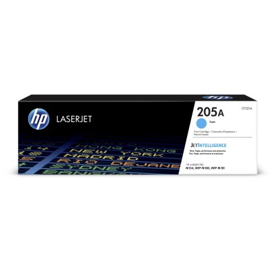 HP 205A Cyan Original LJ Toner Cartridge, CF531A