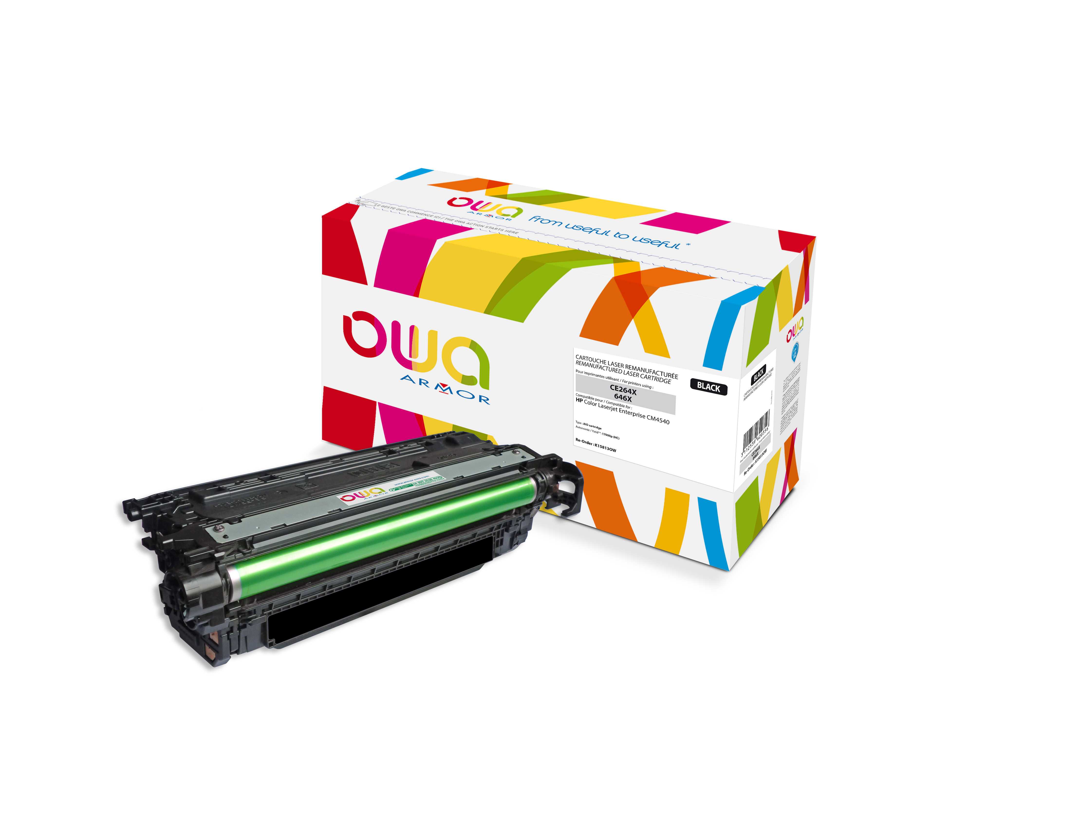 OWA Armor toner kompatibilní s HP CE264X, 17000st, černá/black