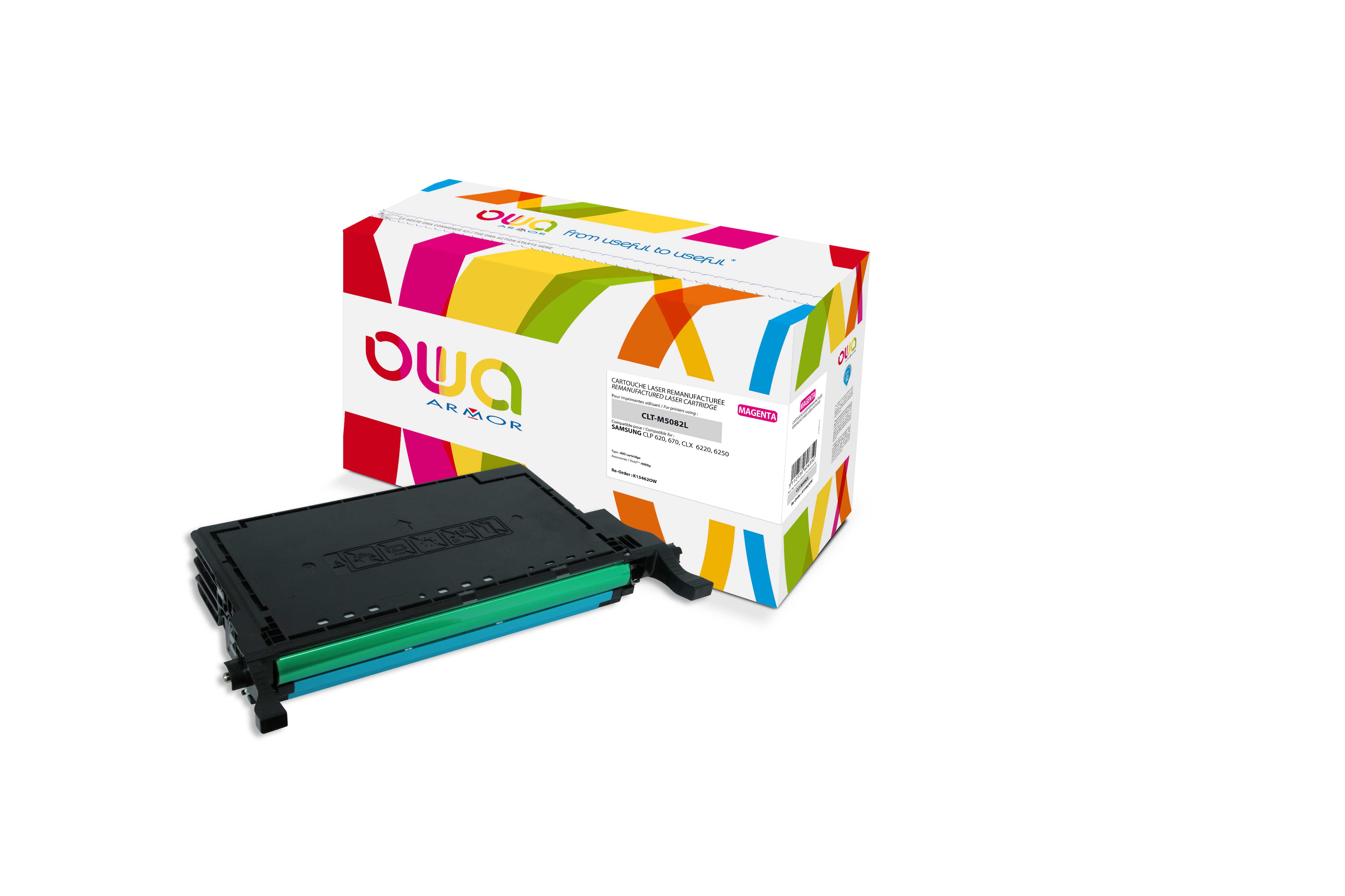 OWA Armor toner kompatibilní s Samsung CLTM5082L, 4000st, červená/magenta