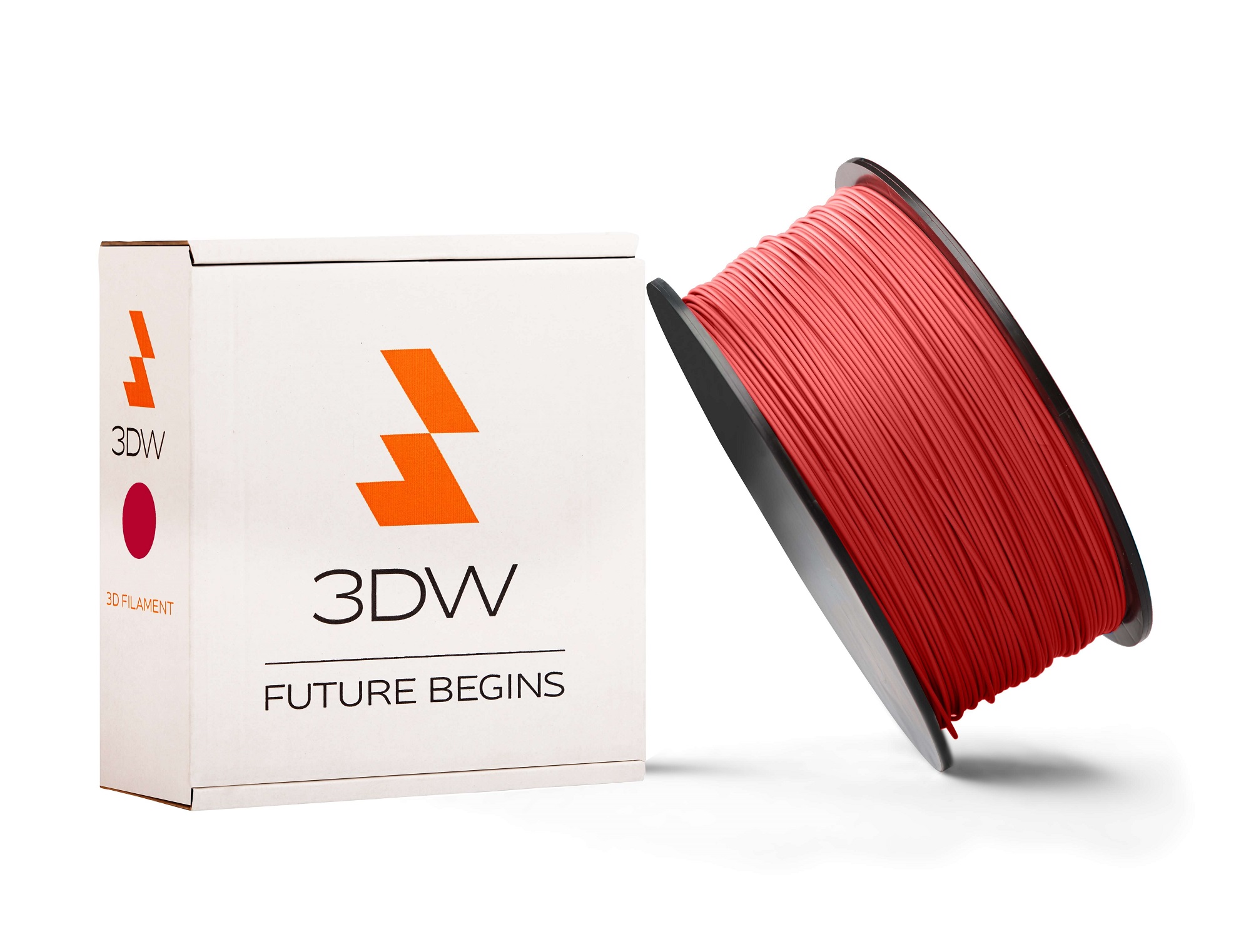 3DW - ABS filament 1,75mm červená, 0,5 kg,tisk 220-250°C