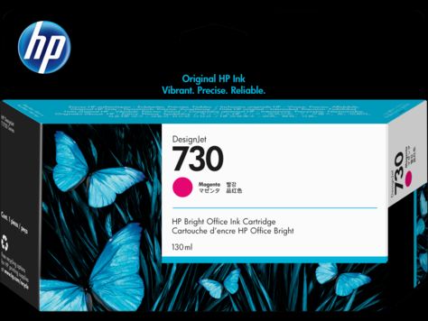 HP 730 130-ml Magenta Ink Cartridge 