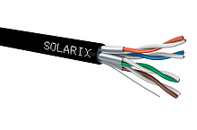 Instalační kabel Solarix CAT6A STP PE Fca 500m/cívka venkovní SXKD-6A-STP-PE