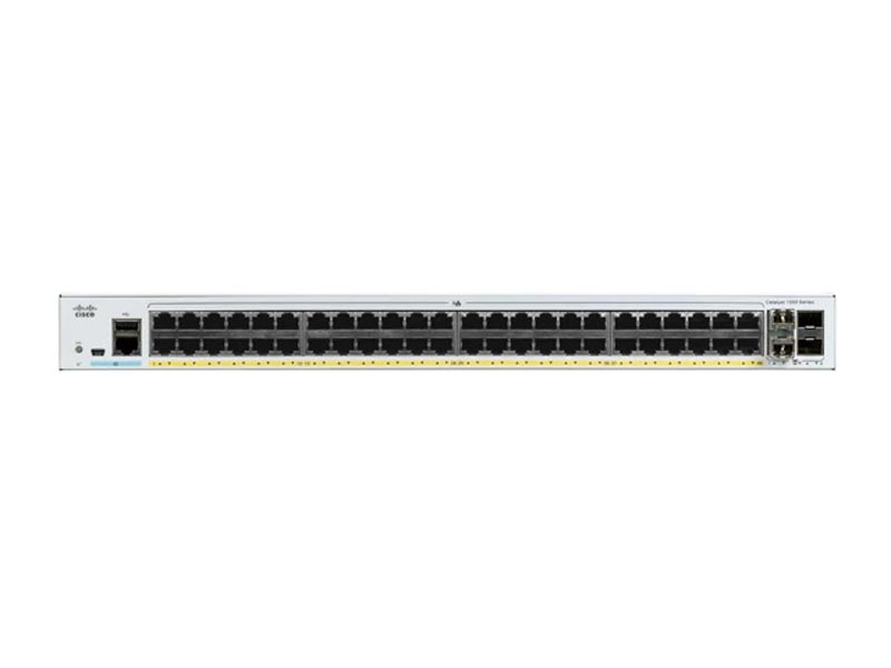 Catalyst C1000-48T-4X-L, 48x 10/100/1000 Ethernet ports, 4x 10G SFP+ uplinks