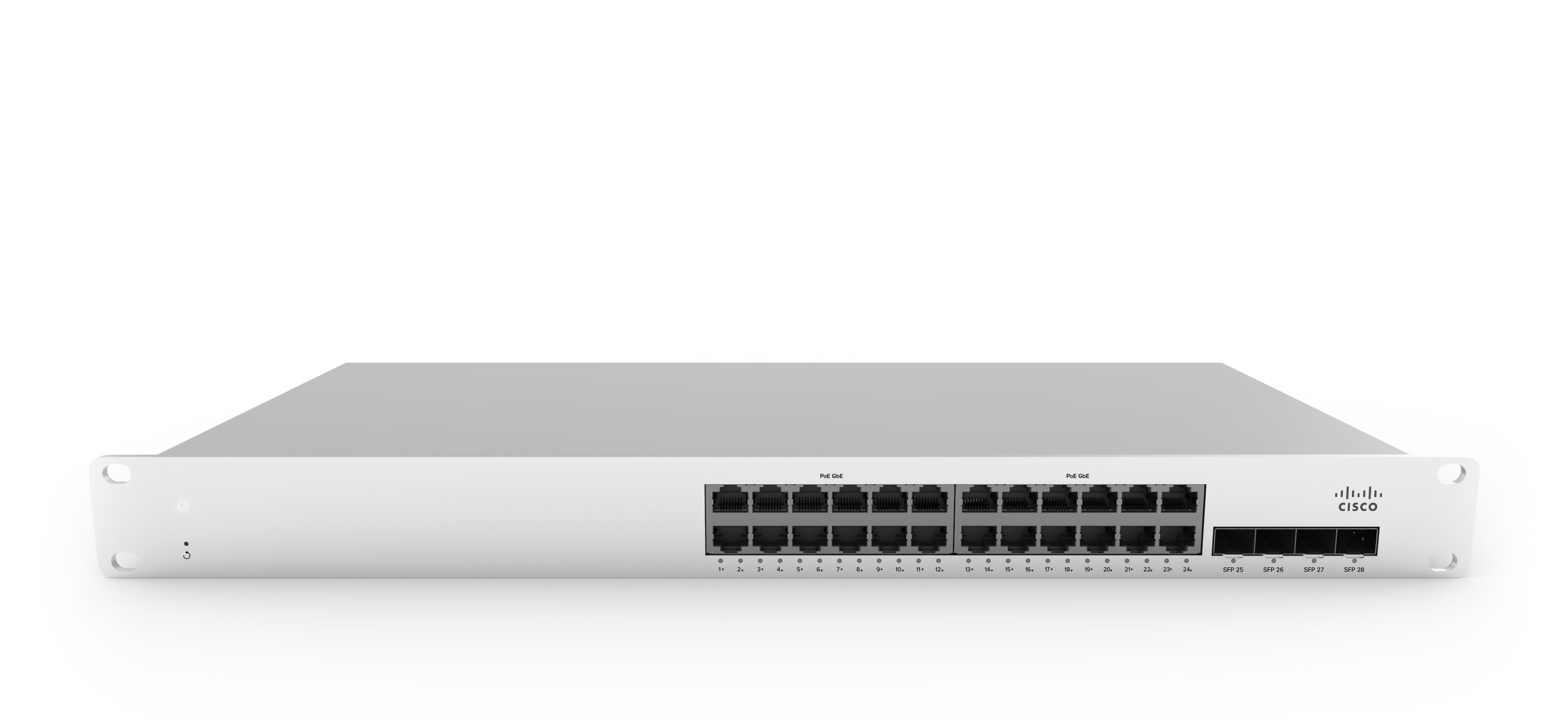 Cisco Meraki MS210-24P 1G L2 Cld-Mngd 24x GigE 370W PoE Switch