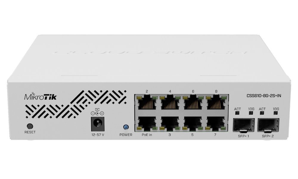 MikroTik CSS610-8G-2S+IN, 8port cloud switch