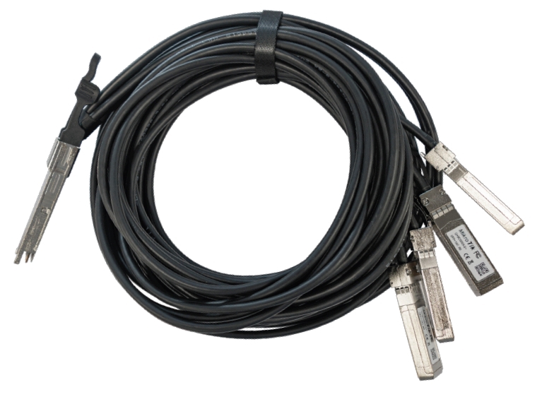 MikroTik Q+BC0003-S+, QSFP+ 40G brake-out kabel na 4x10G SFP+