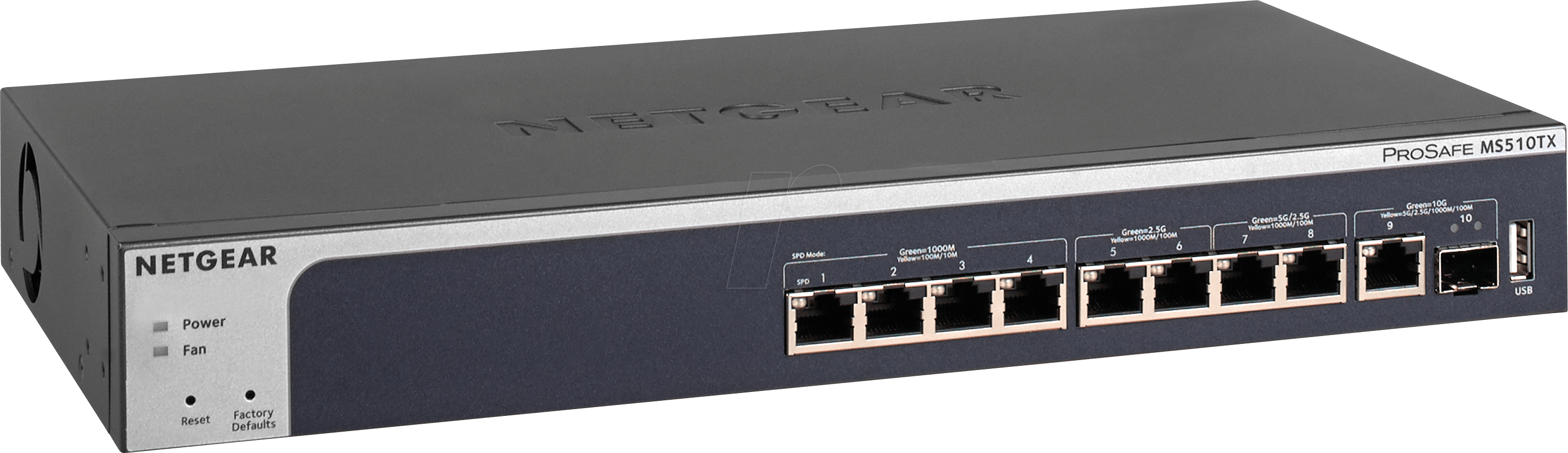 NETGEAR 8-Port Multi-Gigabit Smart Managed Pro Switch with 10G Copper/Fiber Uplinks, MS510TX