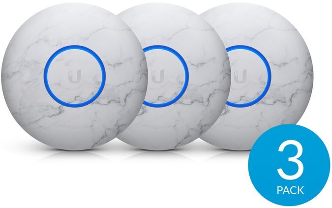 Ubiquiti kryt pro UAP-nanoHD, U6 Lite a U6+, mramorový motiv, 3 kusy