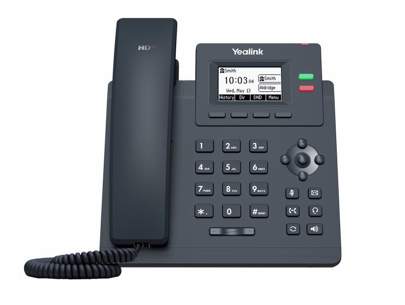 Yealink SIP-T31 SIP telefon, 2,3" 132x64 podsv. LCD, 2 x SIP úč., 100M Eth