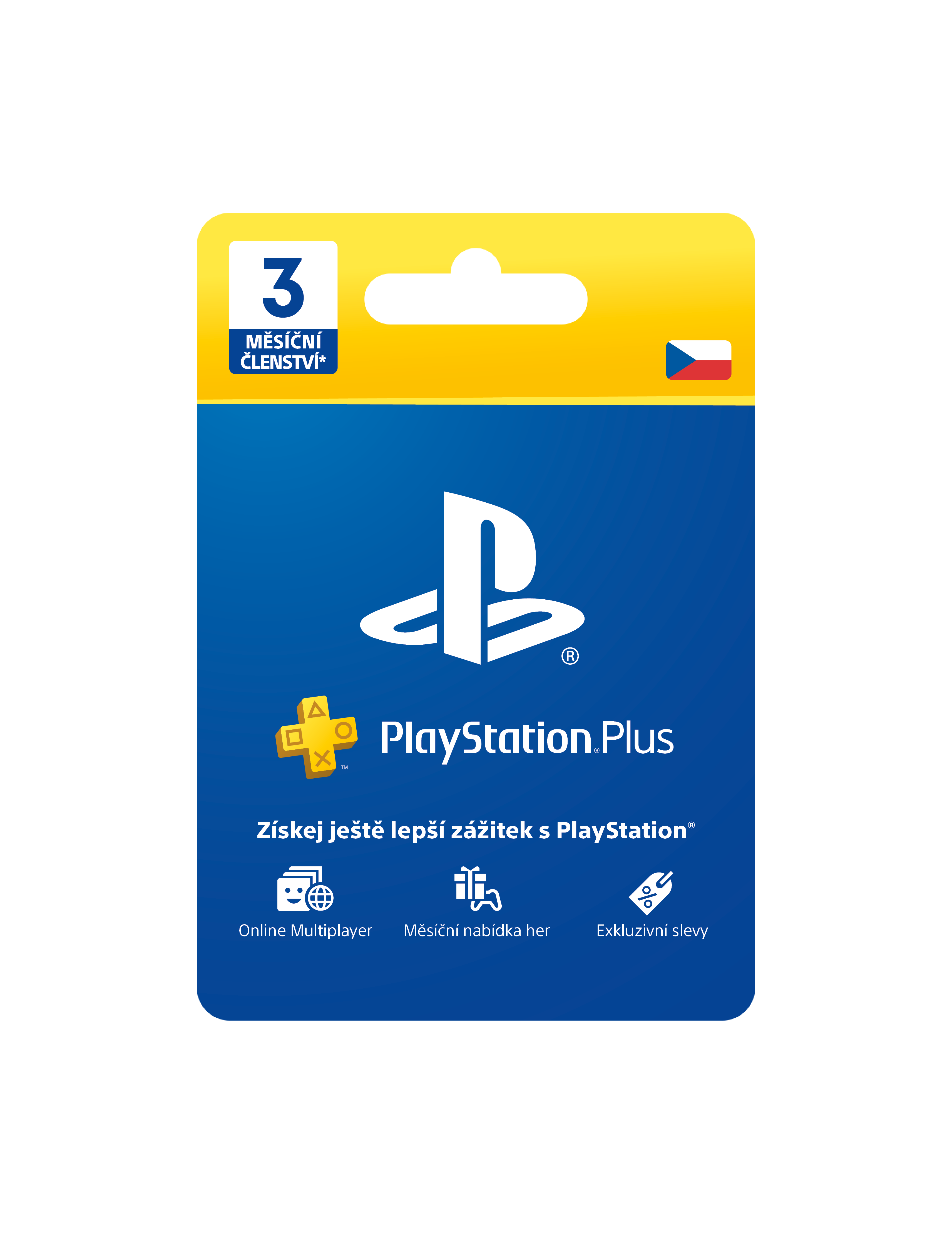 SONY PlayStation Plus Card Hang 90 dní (CZE)