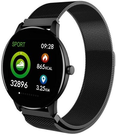 CARNEO Smart hodinky SlickFit Oxygen+, Černé