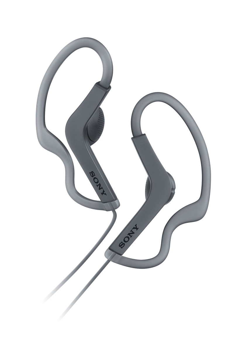 SONY MDR-AS210AP Sportovní sluchátka s klipem + ovladač pro telefon - Black