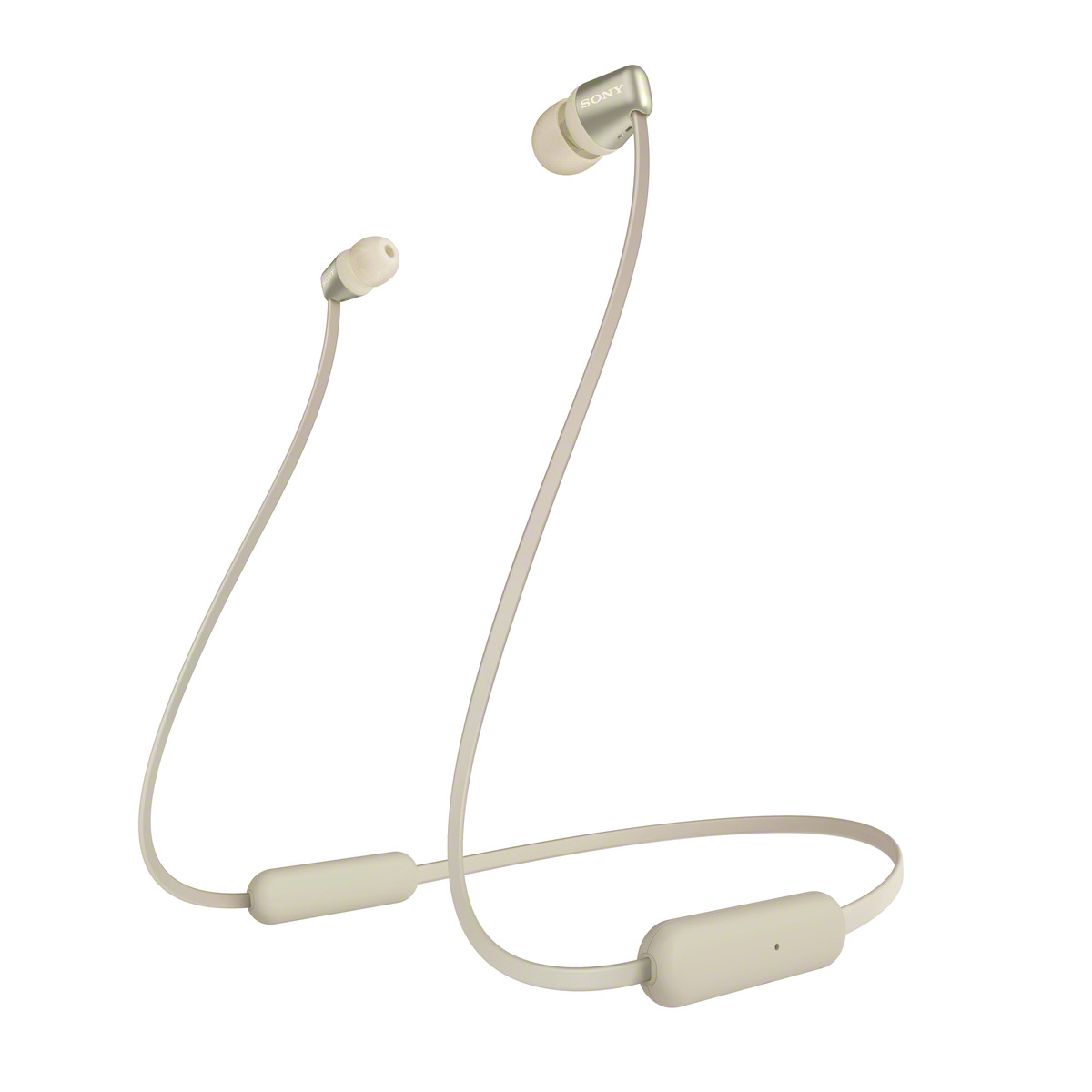 SONY bezdrátová stereo sluchátka WI-C310, zlatá
