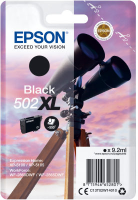 EPSON singlepack,Black 502XL,Ink,XL