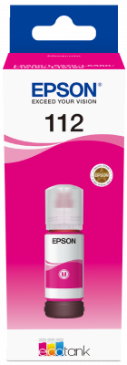 Epson 112 EcoTank Pigment Magenta ink bottle