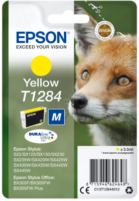 Yellow Ink Cartridge  (T1284)